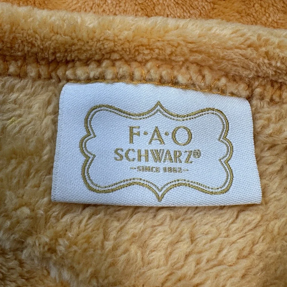 F.A.O. SCHWARZ‎ One Piece Hooded Fleece Reindeer Wrap Soft Cozy Warmth